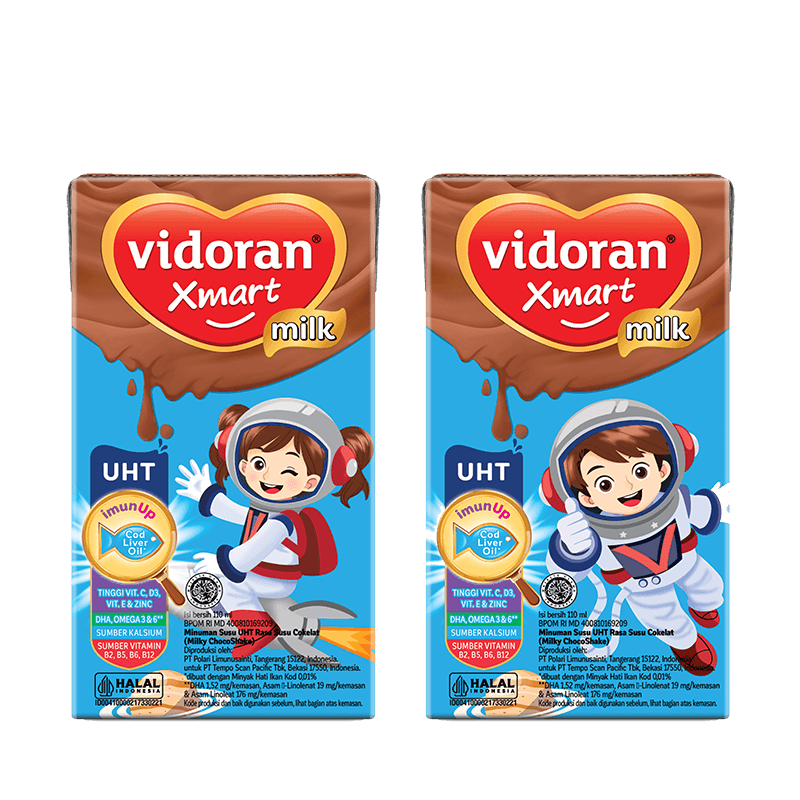 Susu vidoran Xmart UHT Rasa Coklat